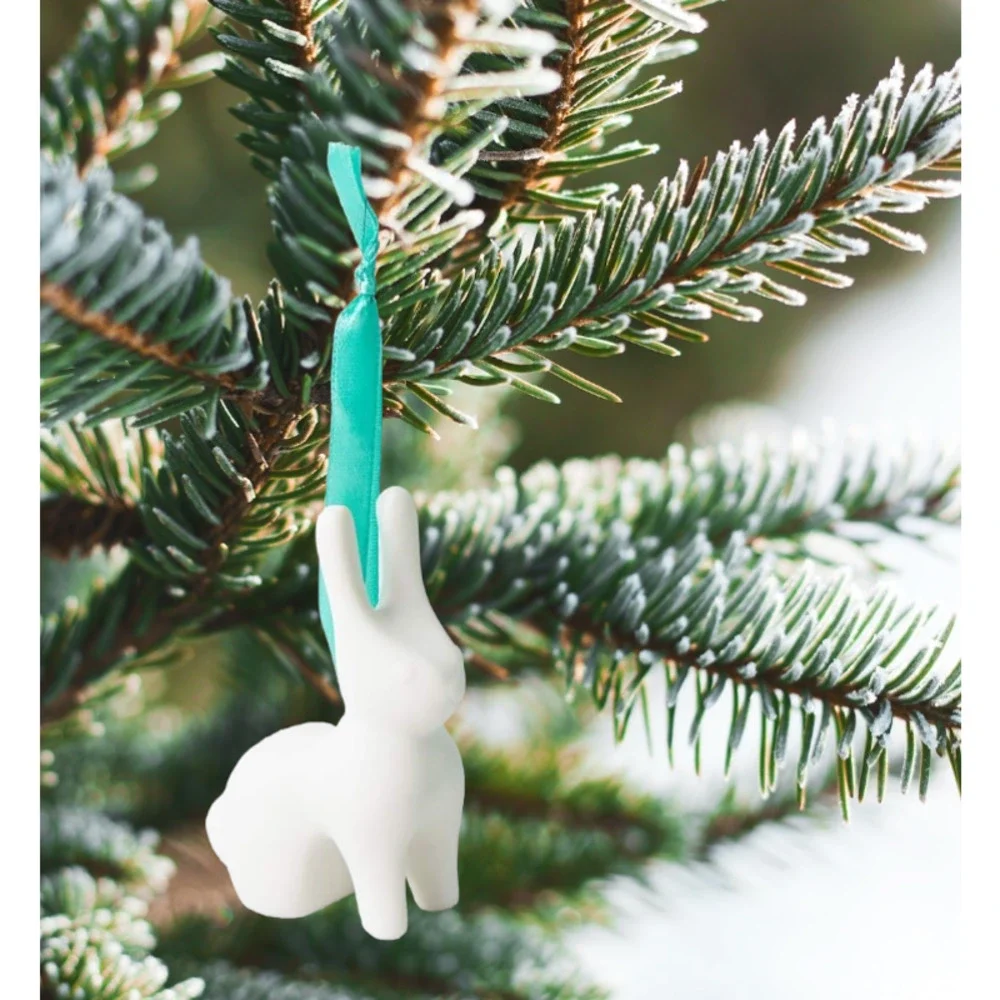 Jonathan Adler Rabbit Christmas Ornament - Gift Wrapped